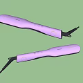 Two Purple Hair Straighteners For Daily Use With Modern Design And Control Buttons