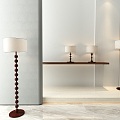 Floor lamp combination 3d model