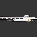 Modern spaceship sci-fi transport plane sci-fi transport ship sci-fi cargo ship cargo ship 3d model