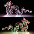 Eye Catching Colorful Dragon Shaped Decorative Lights for Outdoor Festival