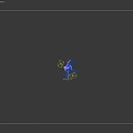 Exoskeleton Horned Game Movie Character Holding Sword In Battle Stance