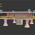 Modern Architecture Science Fiction Architecture Future Architecture Science Fiction Factory 3d model
