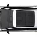 White Mercedes Modern Car With Sleek Body Black Roof Front Grille And Alloy Wheels