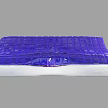 Modern Purple Pillow With Grid Pattern Design And White Base For Home Decor 3d model