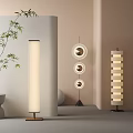Modern Floor Lamps With Striped Circular And Stacked Designs For Contemporary Interiors
