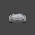 Sleek Silver Car With Blue Honeycomb Roof Design And Sporty Alloy Wheels