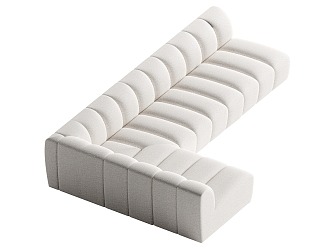 Modern Multiplayer Sofa Corner Sofa 3d model