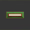 Cartoon Style Two Story Traditional Chinese Building With Green Roof Red Pillars And Windows