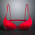 Comfortable Stylish Red Bra With Adjustable Straps For Women Daily Wear