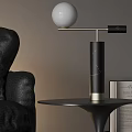 Fontana Table Lamp Light Luxury Table Lamp Metal Table Lamp 3d model