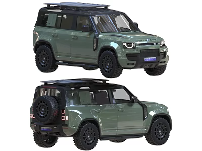 Land Rover Off-road Vehicle Hard-core Off-road Vehicle Land Rover Vehicle Land Rover Defender Off-road Vehicle 3d model