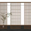 New Chinese-style partition screen partition 3d model