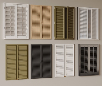 French blinds 3d model