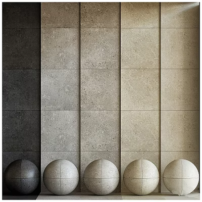 Various Gray Beige Shades Floor Tiles For Modern Home Interior Design 3d model