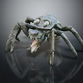 Fantasy Character Detailed Mythical Crab Creature Sculpture Model With Textured Body 3d model