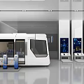 Bus Simulation Driving Experience in Science and Technology Exhibition Hall 3d model