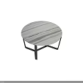 Elegant Modern Coffee Table Interior With Marble Top And Metal Frame 3d model