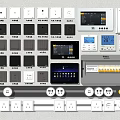 Modern switch socket switch socket video intercom video phone video call switch panel 3d model