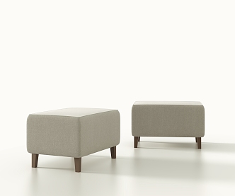 Single sofa stool 3d model