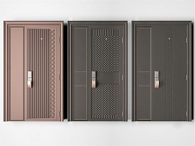 Modern security door single door model