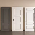 Showcasing Various Hinged Interior Doors with Different Colors and Panel Designs