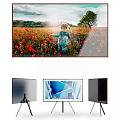 Modern TVs Displaying Vibrant Flower Field Scene With Girl And Different Designs