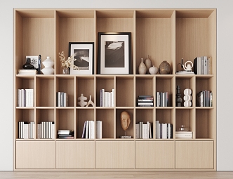 Modern Bookcase Cabinet 3d model