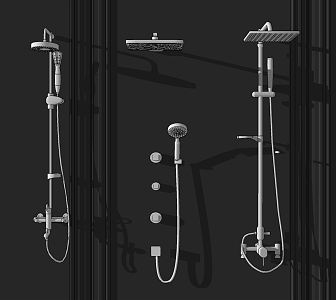 Modern Shower 3d model