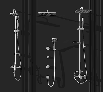 Modern Shower 3d model