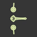 Three Piece Chrome Bathroom Faucet Set With Handles And Spout