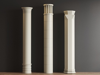 European column cylinder 3d model