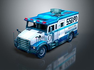 Modern Police Car Police Car Police Car Police Car 3d model