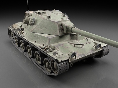 Swedish tank Ransom lanshen medium tank vintage tank 3d model