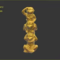 Metal Monkey CG Monkey Cartoon Monkey Anime Monkey Styled Monkey Fantasy Style Monkey 3d model