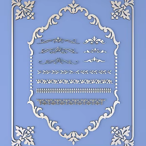 1115 Metal Carved 08 3d model