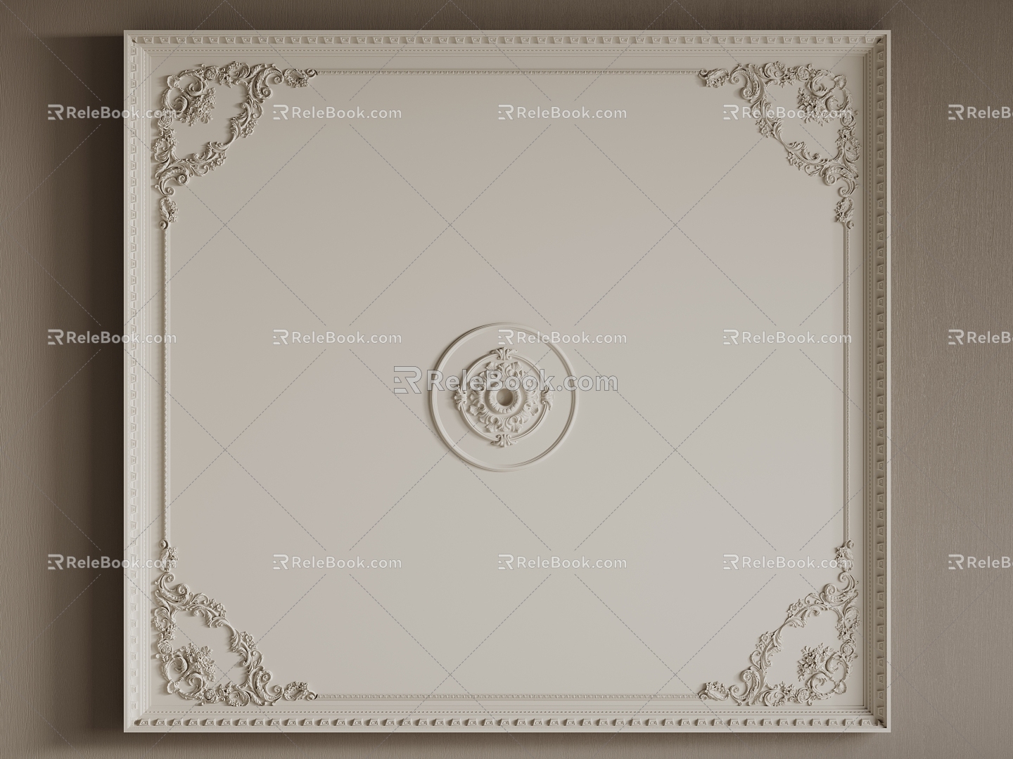 French Ceiling Bedroom Ceiling Guest Restaurant Ceiling 3d model