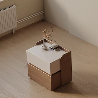 Modern Bedside Cabinet 3d model