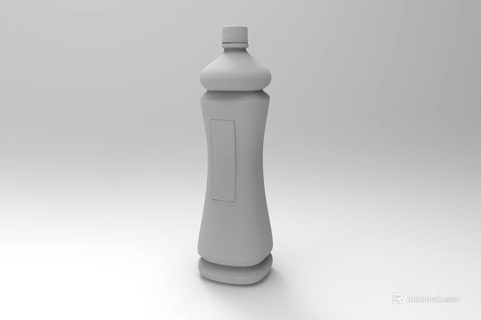 Modern Ceramic Vessel With Sleek Design And Rectangular Panel On Body 3d model 