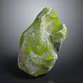 Green Moss Covered Natural Stone With Textured Surface For Garden Decoration