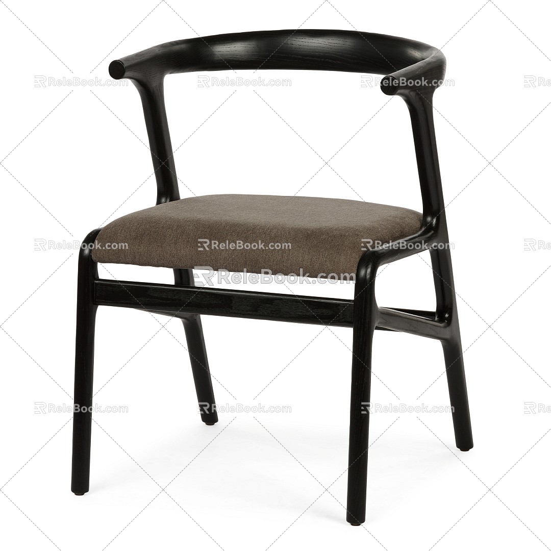 New Chinese Dining Chair 3d model