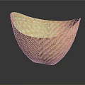Light Brown Handmade Woven Storage Basket For Home Organization And Decor