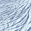 Snow Covered Ground With Intricate Footprints And Swirl Patterns 3d model