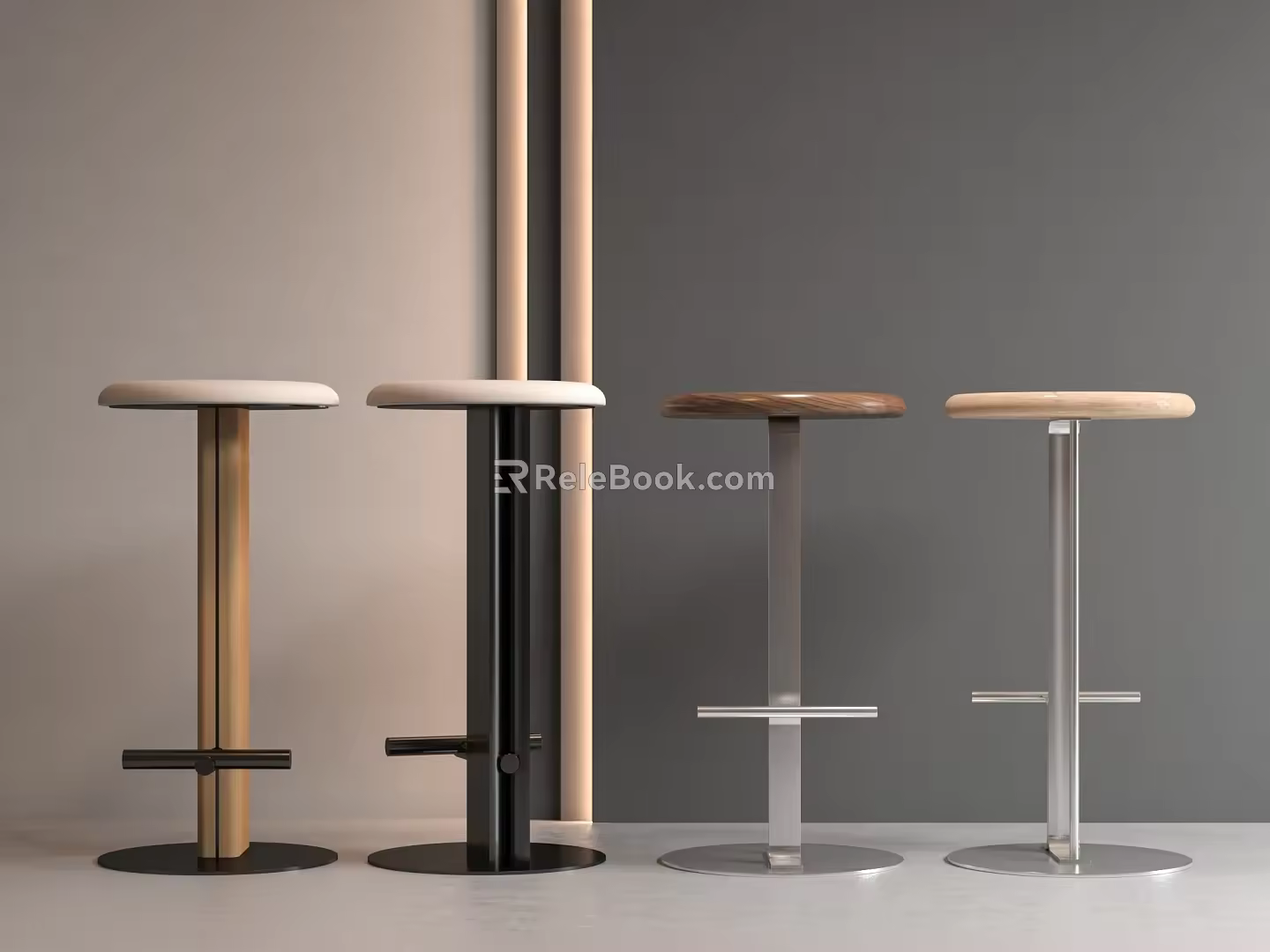 Modern Bar Chair 3d model