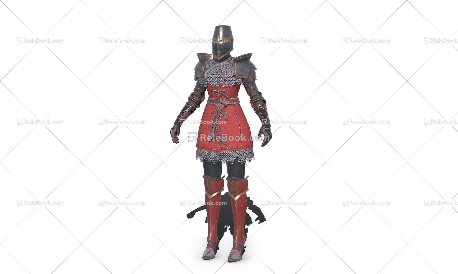 Armor War Medieval Armor Warrior 3d model