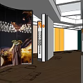 FDD Modular Smart Exhibition Booth With Grid Design And Furniture