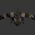 3D Lava Monster Model With Rock Body Flowing Lava And Flaming Limbs
