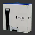 Sony PlayStation 5 Electronic Gaming Console With DualSense Controller Packaging Box 3d model