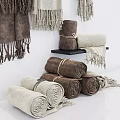 Modern towel 3d model