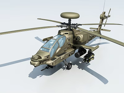 Military Sand Colored Fighter Jet Featuring Radar System Cockpit and Weapon Mounts Design 3d model