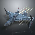 Modern fighter sci-fighter sci-fighter space fighter 3d model